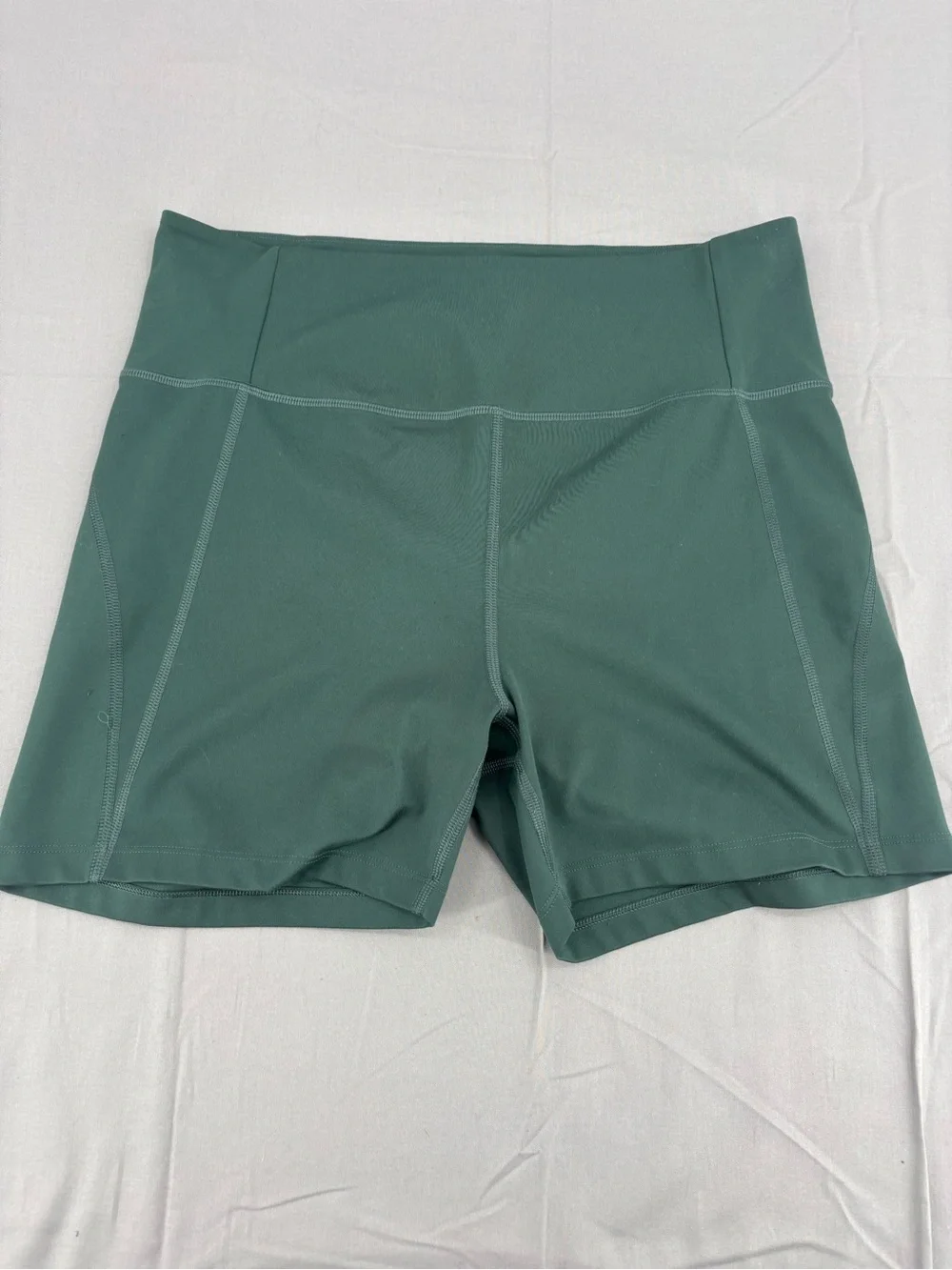 girlfriend collective Olive Green High-Rise Bike Shorts